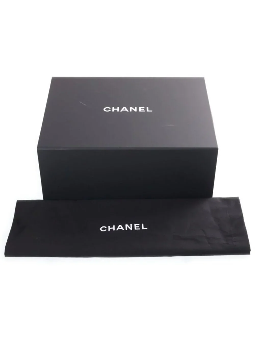 Chanel 25 Chain Bag Navy Caviar Leather Plate Gold